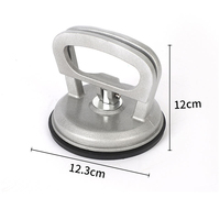 Ventosa de vacío de goma para elevación de vidrio simple de aluminio, 123 mm, 60 kg, resistencia a la tracción vertical, industrial