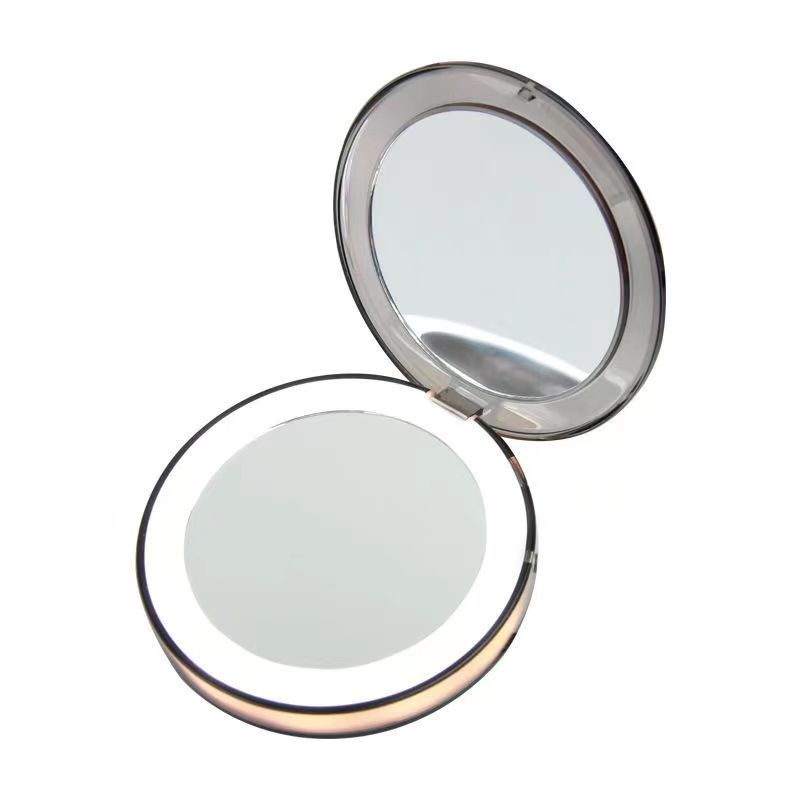 European Retro Portable Round Mirror Beauty