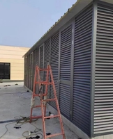 Ventes chaudes, volet de fenêtre en aluminium pour climatisation extérieure, type persienne, pour la protection des pompes à chaleur
