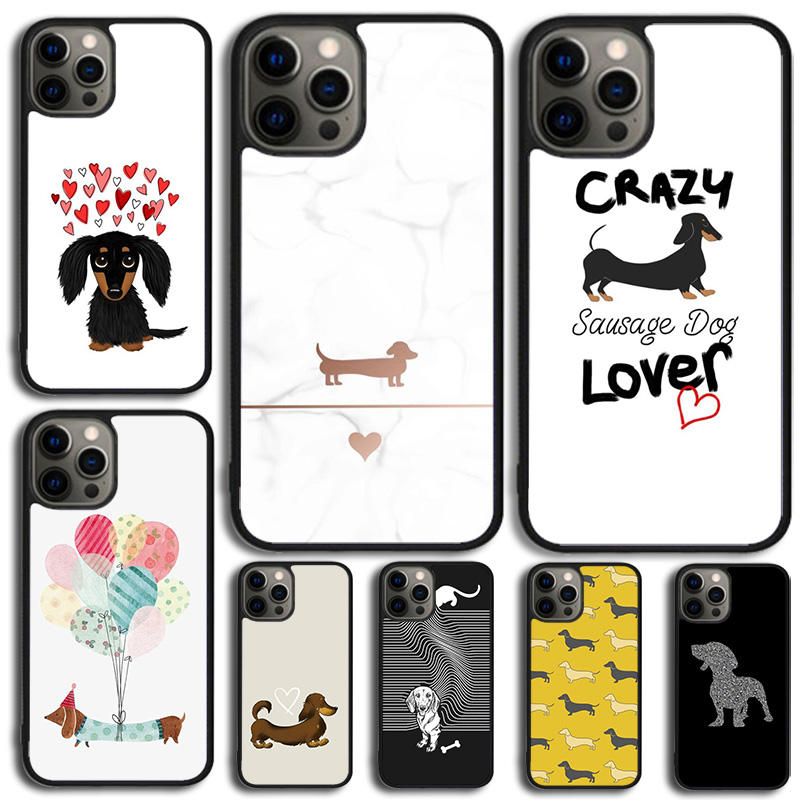 Dachshund Sausage Dog Love Phone Case Cover For iPhone 15 16 14 XR