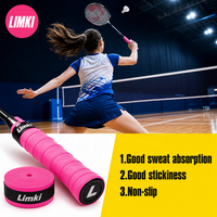 Bande adhésive antidérapante absorbant la transpiration pour raquettes de badminton, tennis, padel et pickleball en PU