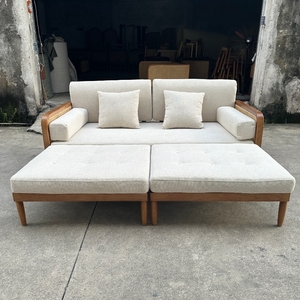 Divano <span class=keywords><strong>in</strong></span> <span class=keywords><strong>legno</strong></span> massello nordico soggiorno seduto divano letto moderno semplice - Product Image 2