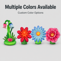 Fleur de pivoine rose gonflable géante réaliste à pétales multicouches pour décoration commerciale extérieure et intérieure