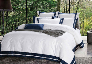 Draps de Lit Plats 100% Coton Biologique Coloré Personnalisables, Tailles Twin Full Queen King, pour Vente en Gros - Product Image 2