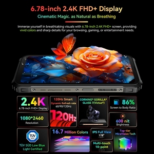 Cổ Phiếu Sẵn Sàng Blackview Bl9000 12GB + 512GB 6.78 Inch + 1.32 Inch <span class=keywords><strong>Android</strong></span> 13 Mediatek Dimensity 8020 Octa Lõi 5G Điện Thoại Di Động - Product Image 3