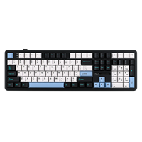 Baru 2026 AULA F108 Tiga Mode Kustom USB Hot-swappable RGB Backlit PBT 2.4Ghz Nirkabel Tata Letak Amerika 108-tombol Mekanik Gaming