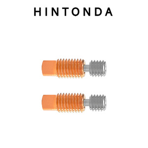 Tuyau en alliage de titane E3D V6, bimétallique cuivre-acier inoxydable, pièces d'imprimante 3D entièrement filetées, niveau 10.9 poli - Product Image 3
