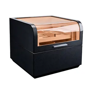 Thiết kế sang trọng chất lượng cao Cedar xì gà bằng gỗ Humidor hộp bán buôn