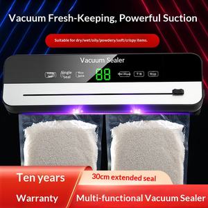 Máquina de Sellado al Vacío Totalmente Automática para la Conservación de Alimentos Comerciales, Máquina de Sellado al Vacío de Doble Uso para Alimentos Secos y Húmedos - Product Image 3