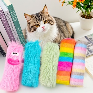 สินค้าขายส่ง ของเล่นสัตว์เลี้ยงแบบอินเทอร์แอคทีฟ เป็นมิตรกับสิ่งแวดล้อม ของเล่นแมวแบบใหม่ นำเข้าจากต่างประเทศ ช่วยผ่อนคลายตัวเอง ทนทานต่อการกัด หมอนตุ๊กตาขนนุ่ม - Product Image 1