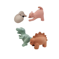 Ensemble de jouets de bain en silicone écologiques non toxiques personnalisables pour tout-petits, avec pulvérisation d'eau, bulles sensorielles, unisexe