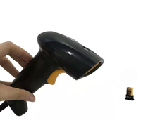 Escáner de Código de Barras con Cable USB Láser Hoin a Precio Económico, Resolución de 5mil, Compatible con SDK, Escaneo 1D+2D, en Stock, Color Negro