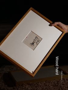 Cornice per Foto A3 in Legno Massello di Teak - Design Tradizionale Cinese Personalizzabile Fai-da-Te, Grande Formato per Appendere Foto e Calligrafia - Product Image 5