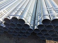 Tuyau en acier rond galvanisé résistant à la corrosion, diamètre 400 mm, pour drainage de caniveaux, pipelines, travaux routiers et applications hydrauliques