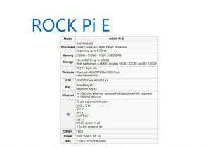 Scheda di Sviluppo Mini Rock <span class=keywords><strong>Pi</strong></span> <span class=keywords><strong>E</strong></span> Rk3328 per Router Software con Doppia Ethernet, Alimentata da Ubuntu, CPU Arm Cortex-A53 a 64 bit - Product Image 4