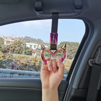 Sangle de poignée colorée en plastique imprimée UV, motif fleur cœur, style JDM Racing, pour train, bus, voiture, avec breloque de drift et sangle de remorquage