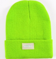 Inverno all'ingrosso per adulti a buon mercato acrilico multi colori sci led beanie cappello luce berretto all'aperto berretto