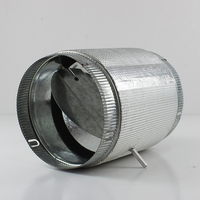 Régulateur de débit d'air en acier galvanisé pour CVC, diamètre 100-315 mm, design moderne, isolation thermique en coton, pour bureau
