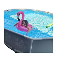 Piscina Inflable Interior con Marco de Acero de 28206, 10' X 30" (350*350*76cm), para Uso Familiar