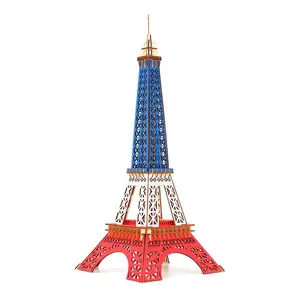 Rompecabezas 3D de madera, Torre Eiffel con Manual de instrucciones