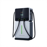 Station de recharge rapide DC 60 kW CCS2, montage au sol, pour véhicules électriques, IP54, Plug and Charge, écran intelligent, usage commercial