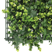 Vente en gros de panneaux muraux en gazon artificiel vert de 50x50 cm avec fleurs de lavande, jardin vertical, décoration intérieure et extérieure