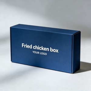 Mitnehm-Box für Fast Food Digital Bedruckte Papierbox für Gebratenes Hähnchen Biologisch Abbaubare Papierbox für Schnellgerichte - Product Image 3