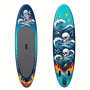 Planche à pagaie <span class=keywords><strong>gonflable</strong></span> ISUP CE ultra-légère, large, stable, antidérapante, adaptée aux animaux domestiques, pour les loisirs en famille, les aventures sur le lac et l'océan - Product Image 1