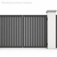 Portail piétonnier de luxe en aluminium, faible entretien, étanche, écologique, avec design découpé au laser pour l'aménagement extérieur
