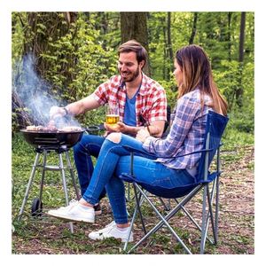 Chaise pliante portable avec logo personnalisé, pour la pêche, la plage, le camping, avec porte-gobelet et accoudoirs - Product Image 6