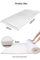 Sur-matelas en mousse à mémoire de forme de lit chinois pliable simple moderne sur-lit roulé sur-lit hôtel chambre hôpital école