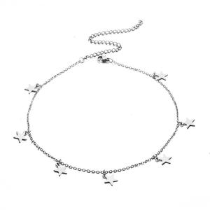 Bracelet de cheville étoile à cinq branches en acier inoxydable pendentif étoile lune chaîne de <span class=keywords><strong>pied</strong></span> nue avec accessoires de plage en gros pour les femmes - Product Image 6