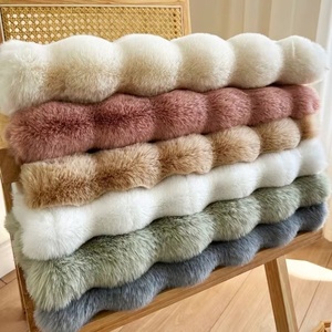 Ventes directes d'usine confortables <span class=keywords><strong>tapis</strong></span> à cheveux longs en lapin blanc <span class=keywords><strong>tapis</strong></span> moelleux à bulles matérielles - Product Image 5