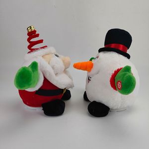 Super Soft Electric Christmas Snowman Santa Dancing Bear <b>Toy</b> Glow <b>Singing</b> Feature PP Cotton Filled Embroidered Technics Gift - Product Image 2