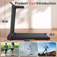 Caminadora de Oficina con Inclinación, Caminadora Eléctrica para el Hogar con Pantalla LED LCD, Plataforma de Caminata Electrónica Segura, Disponible en EE. UU. y la UE