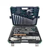 Ensemble d'outils de 142 pièces avec cliquet à 72 dents et tournevis magnétique pour mécaniciens professionnels