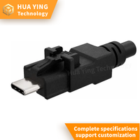 Kabel Seri Tipe C dengan kepala lurus yang dapat disesuaikan, cocok untuk Mobil, Robot, Drone, dan Traktor Pertanian