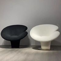 Chaise de loisirs en fibre de verre design de luxe nordique chaise de Lotus en fer à cheval Alien paresseux Lingzhi pour chambre à coucher école d'hôtel