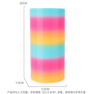 15cm X 15cm Colorful Large Jumbo Magic <strong>Slinkying</strong> Spring Coil Rainbow Oil <strong>Toy</strong> - Product Image 5