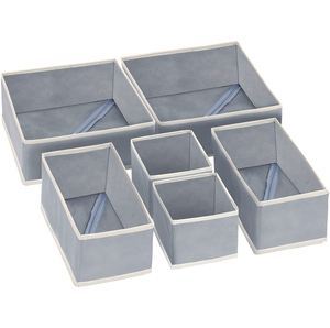 Bra Socks Underwear Square Drawer Organizer Eco-Friendly Durable Modern Foldable 10-20L Capacity <b>Clothes</b> Socks Divider Non-woven - Product Image 1
