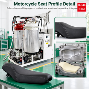 Bujatti Düşük Basınçlı Poliüretan Köpük Makinesi Motosiklet Sele Köpüğü Dökümü İçin - Product Image 2