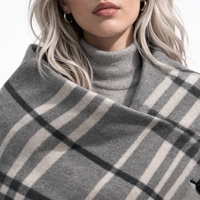 Manteau en laine pour femme - Élégant manteau long d'hiver à double boutonnage, chaud, imperméable, réversible, col en écharpe, logo personnalisé pour le bureau