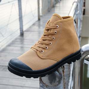 Botas de senderismo y trekking de caña alta de una pieza para hombre 2026, zapatillas casuales de lona para exteriores - Product Image 2