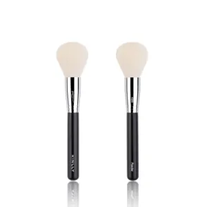 Handmade Makeup Brush Natural Hair Powder Blush Brushes Copper Ferrule ,Cosmetic Brush With Classic Black Wooden Handle