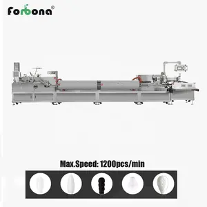 Forbona Sell Well New Type Fully Automatic 1200pcs/min Disposable Cotton Swab/Cotton Buds Making Machine