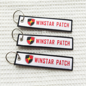 <span class=keywords><strong>Keychain</strong></span> Nhà Sản Xuất Tùy Chỉnh Bán Buôn Dệt Vải Xe Máy Xe Biểu Tượng Thêu Ưa Thích Máy Bay Phản Lực Tag <span class=keywords><strong>Keychain</strong></span> - Product Image 2