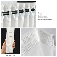 Bolsas de Tela de Poliéster para Cortinas, Estilo Moderno, Diseño Multifuncional con Cordón, Adecuado para Cortinas