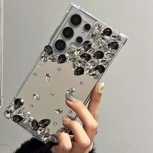 Sang Trọng Pha Lê Bling Thiết Kế Trường Hợp Đối Với Samsung Cho Galaxy S25 Siêu S24 Cộng Với Lấp Lánh Kim Cương Gương Bìa Cho A55 Di Động - Product Image 1