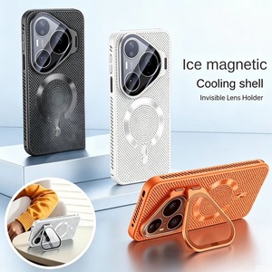 Coque de téléphone magnétique avancée à dissipation thermique mate pour HUAWEI P90 Pro Max P80 Pro P70 avec support de film pour objectif et protection intégrale - Product Image 3