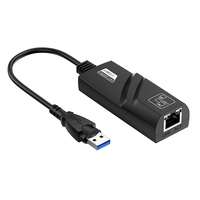 Adaptador USB a Ethernet Gigabit 1000Mbps USB-A RJ45 para Laptop, PC y Consola